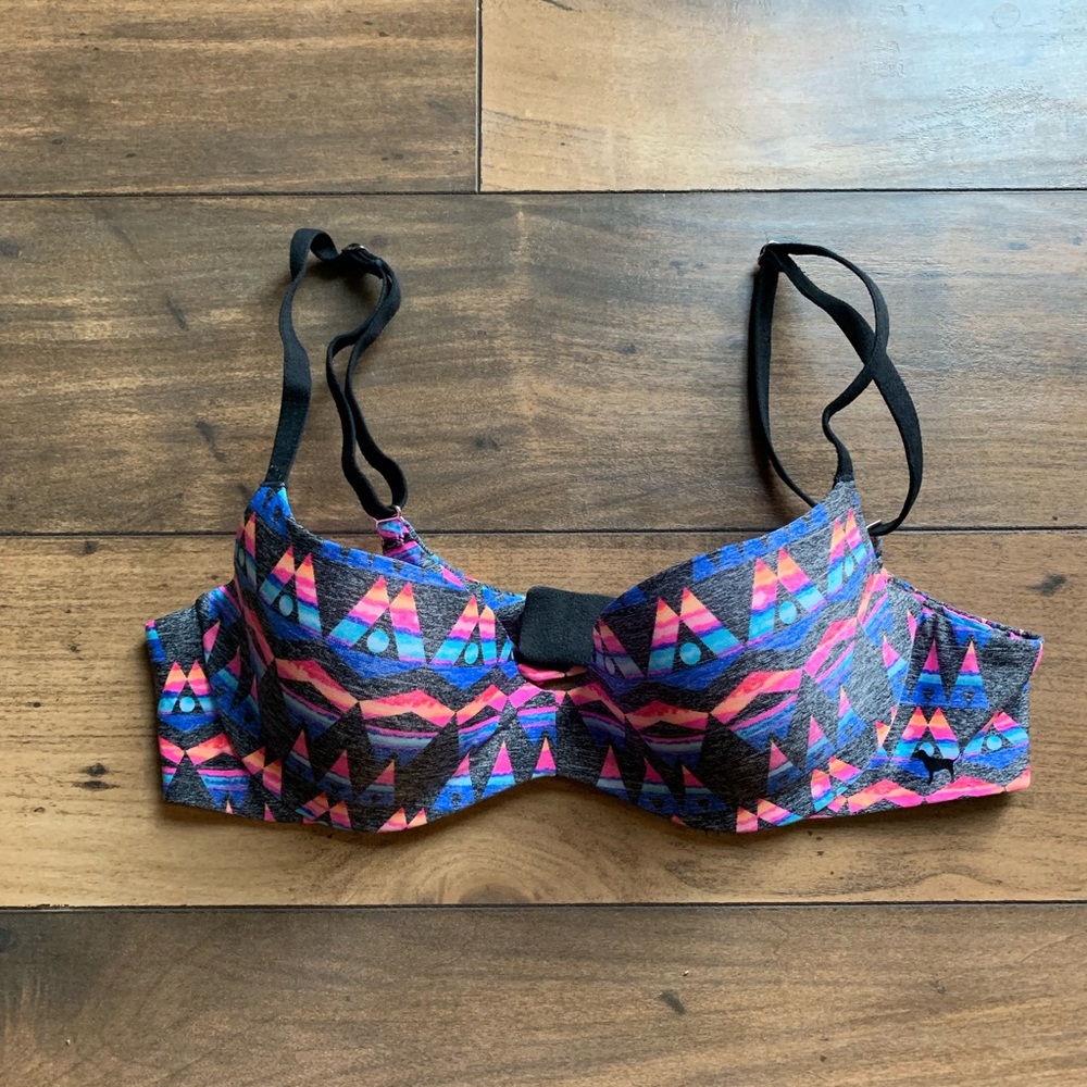 Pink Size 34A printed Bra